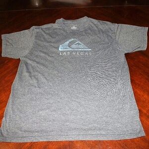 Quiksilver Las Vegas Tee | Size L | Retro Y2K Graphic Thrash Faded